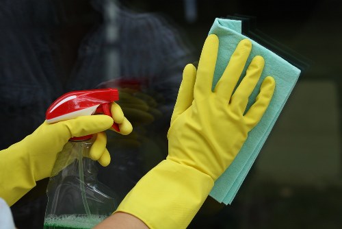 Illustration of ethical deep cleaning workers supporting a zero-tolerance policy