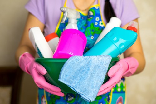 Concept image of annual compliance review for a deep cleaning company