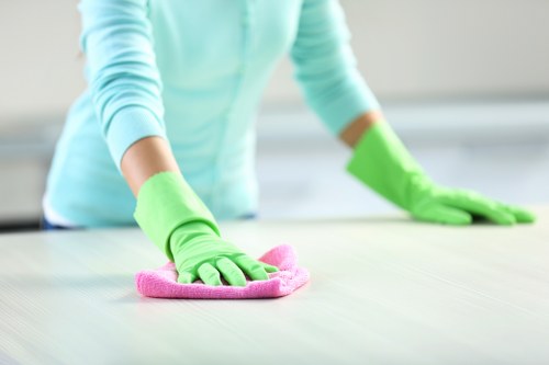 Local cleaners providing deep cleaning for a flat with access and parking considerations