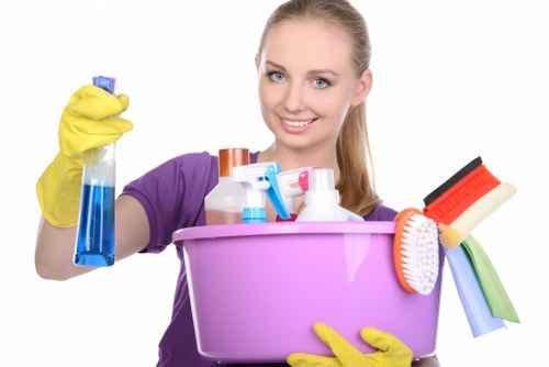 Final review of a completed deep cleaning service