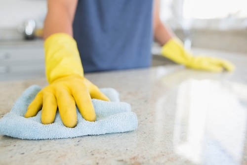 Commercial deep cleaning service in an office or workspace