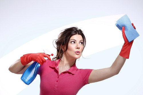 Deep cleaning a living room with careful attention to surfaces, skirting boards, and dust