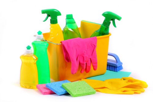 Detailed deep cleaning of a kitchen surface